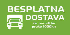 Besplatna dostava na kućna vrata za narudžbe preko 1000kn