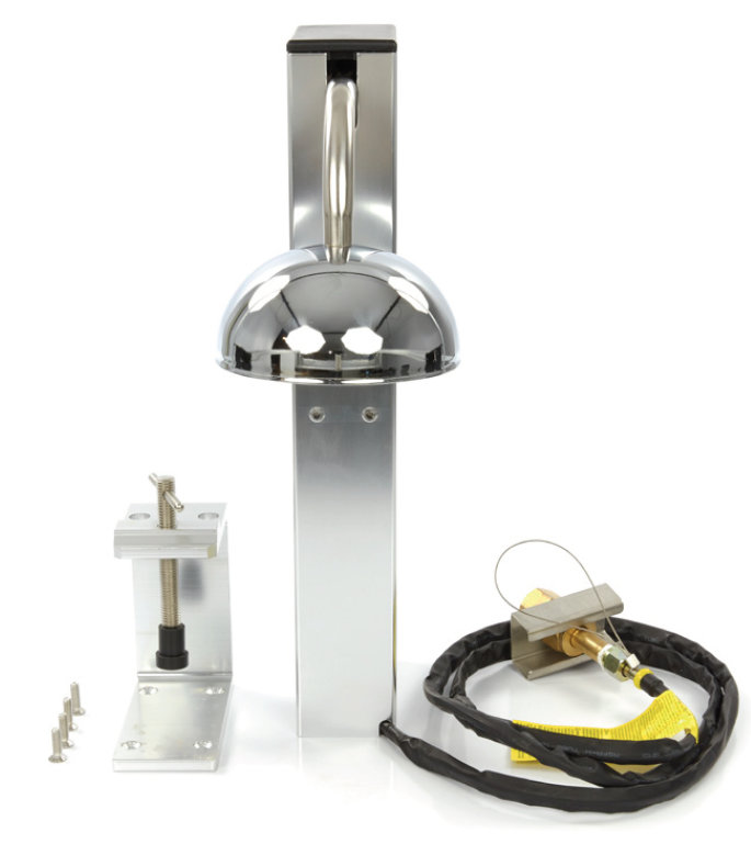 Glass Chiller counter clamp assembly