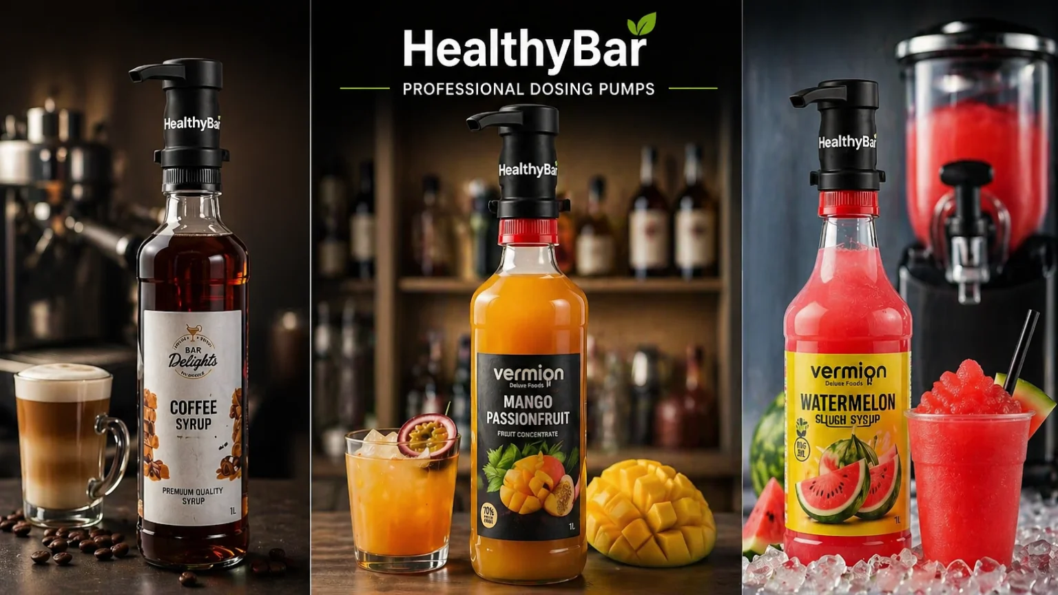 HealthyBar pumpice za doziranje i naljepnice za boce