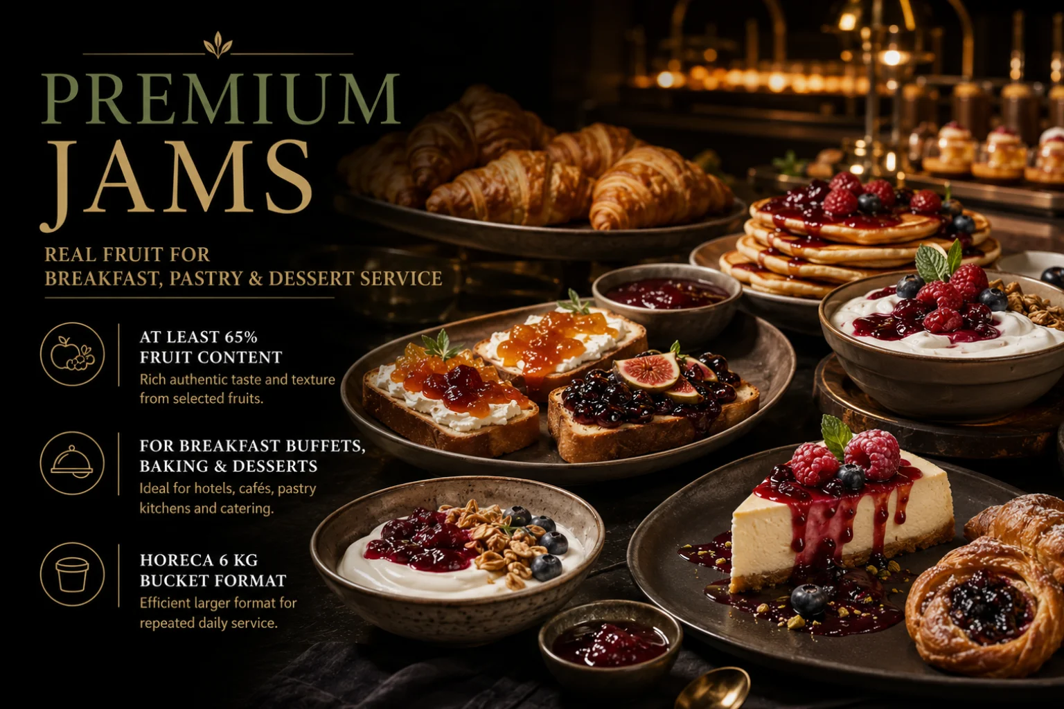 HealthyChef HealthyChef premium džemovi i voćni namazi 6 kg kanta za premium kuhinjsku i desertnu upotrebu